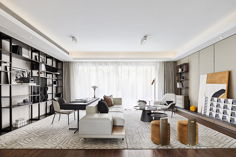 太仓仁恒时代天镜样板间 140户型 现代简约