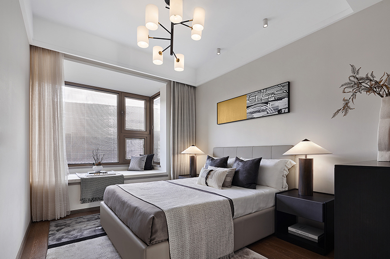 太仓仁恒时代天镜样板间 140户型 现代简约