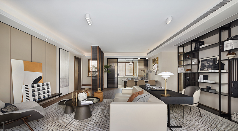 太仓仁恒时代天镜样板间 140户型 现代简约