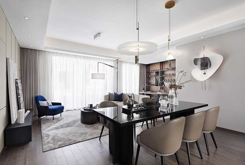 太仓仁恒时代天镜样板间 160户型 沉稳雅致