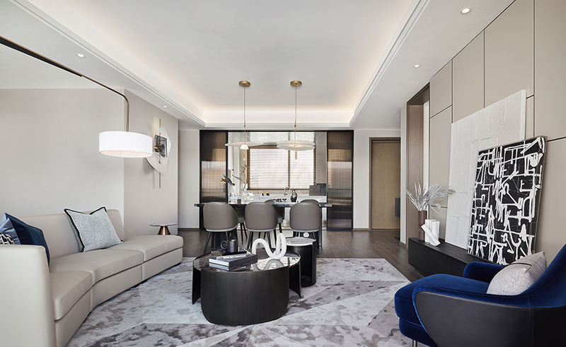 太仓仁恒时代天镜样板间 160户型 沉稳雅致